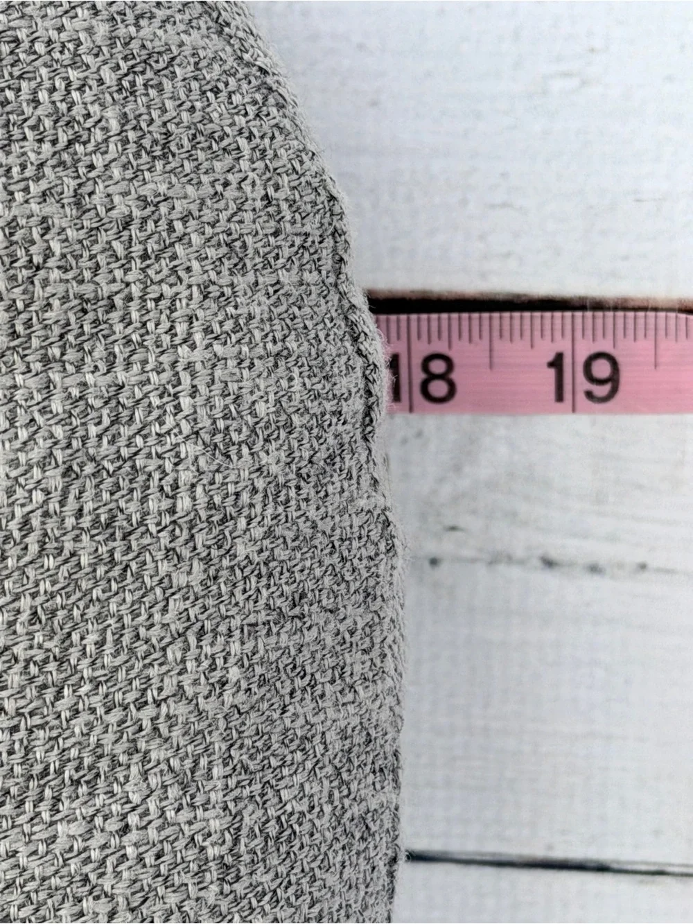 Gray Round Button Accent Pillow - Brand:
